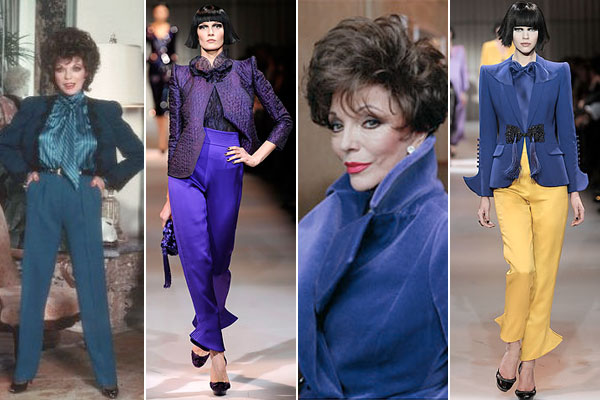 My favorite post so far is probably Joan Collins Fashion Forward